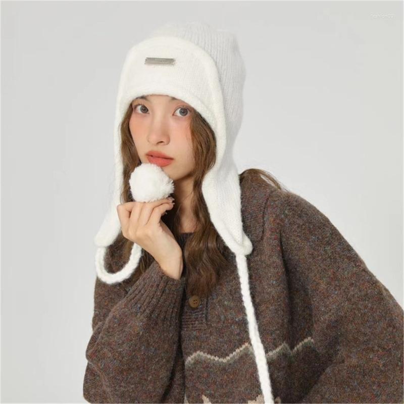 Berets Knitted Woolen Hat Teenager Lace Up Cozy Headdress Girls Christmas Gift, White
Berets Knitted Woolen Hat Teenager Lace Up Cozy Headdress Girls Christmas Gift, White