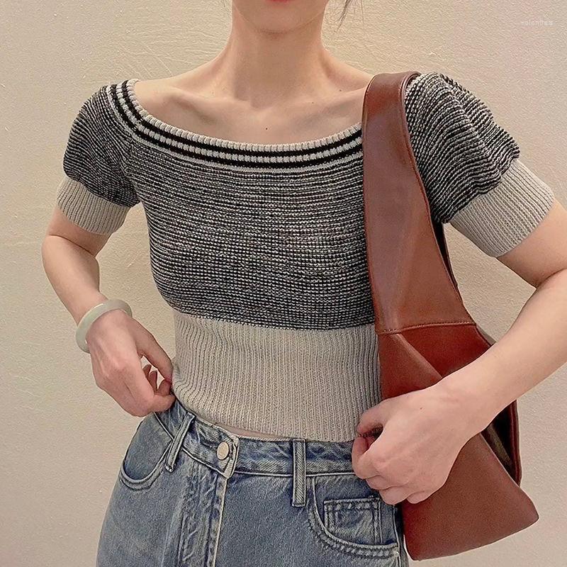 Women' T Shirts Slim Wild Sexy Contrast One Shoulder Tshirt Y2k Top Off Short Sleeve Striped T-shirts Graphic Tee Ropa Mujer Camisetas, Gray
Women' T Shirts Slim Wild Sexy Contrast One Shoulder Tshirt Y2k Top Off Short Sleeve Striped T-shirts Graphic Tee Ropa Mujer Camisetas, Gray