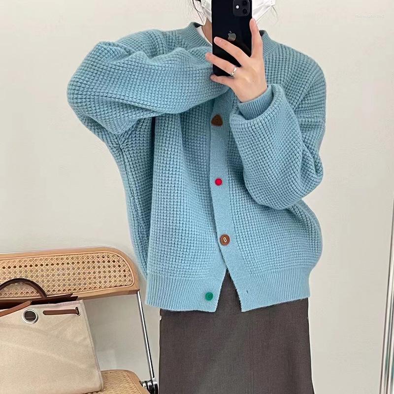Women's Knits Button Sweater Women Cardigan Coat Long Sleeve Loose Knit Top Solid, Green
Women's Knits Button Sweater Women Cardigan Coat Long Sleeve Loose Knit Top Solid, Green