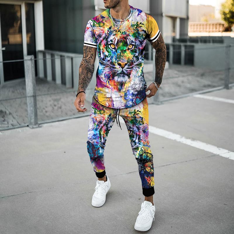 Men' Tracksuits Summer Colour 3D Animal Pattern Printed Men' T-Shirt Trousers Fashion Short-Sleeved Pants Joogers Casual Male Suit, 3 (26)
Men' Tracksuits Summer Colour 3D Animal Pattern Printed Men' T-Shirt Trousers Fashion Short-Sleeved Pants Joogers Casual Male Suit, 3 (26)