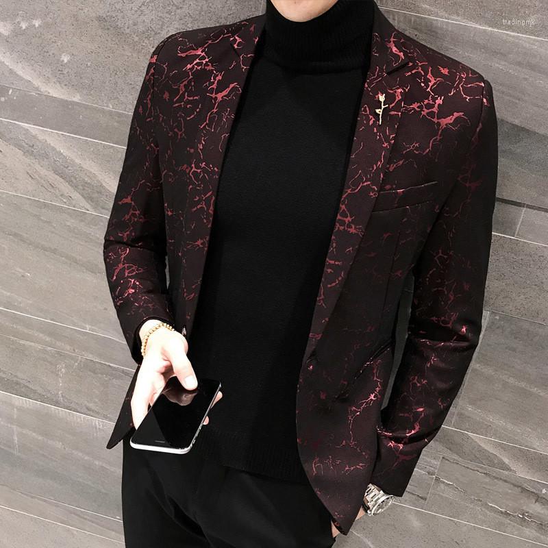 Men's Suits Mens Printed Blazer Masculina Slim Fit 2022 Wind Red Blue Black 3XL Elegant Wedding Party Stylish Blazers For Men Jacket
Men's Suits Mens Printed Blazer Masculina Slim Fit 2022 Wind Red Blue Black 3XL Elegant Wedding Party Stylish Blazers For Men Jacket