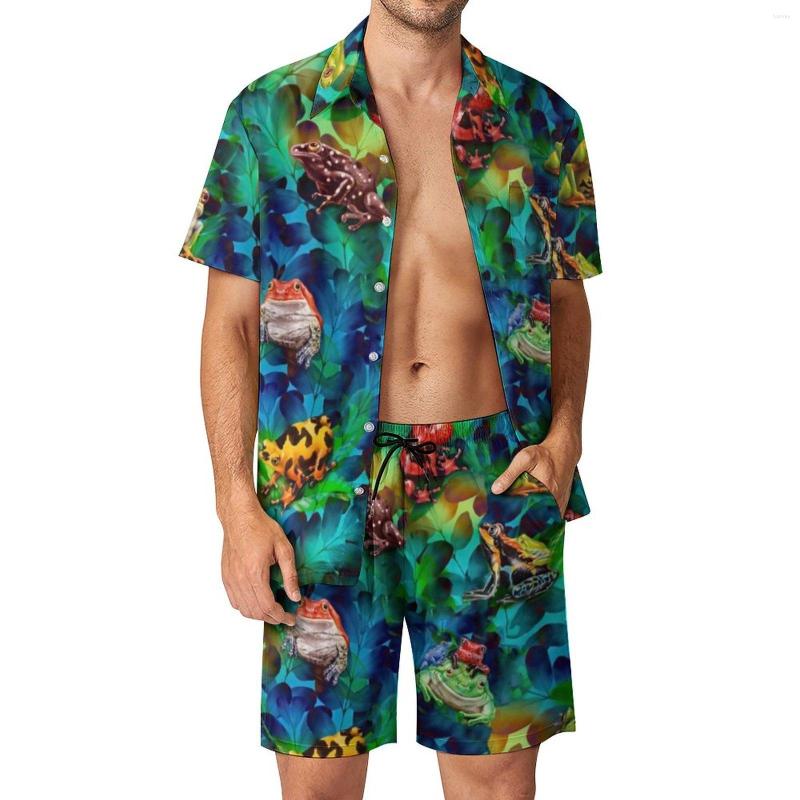Men's Tracksuits Colorful Frog Art Men Sets Watercolor Animal Print Casual Shorts Summer Vintage Fitness Outdoor Shirt Set Graphic Oversized, Style-3
Men's Tracksuits Colorful Frog Art Men Sets Watercolor Animal Print Casual Shorts Summer Vintage Fitness Outdoor Shirt Set Graphic Oversized, Style-3