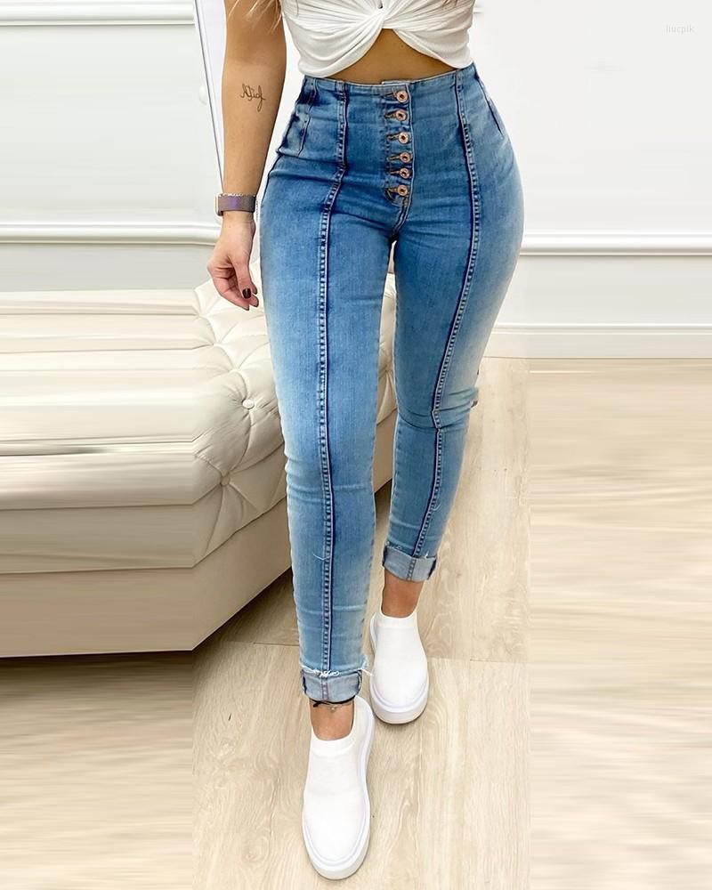 Women' Jeans Women Denim Pencil Pants High Waist Button Pocket Design Skinny Fashion Casual Sexy Slim, Blue
Women' Jeans Women Denim Pencil Pants High Waist Button Pocket Design Skinny Fashion Casual Sexy Slim, Blue