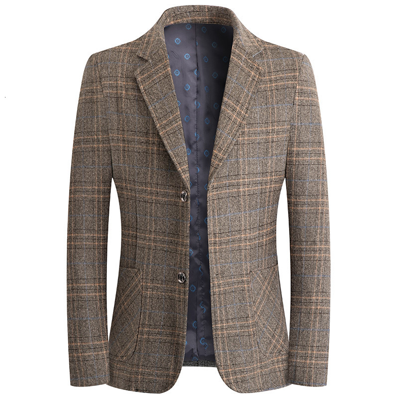 Men's Suits Blazers Fashion Casual Boutique Plaid Wool Suit Coat / Slim Fit Business Dress Jacket 221201, Blue
Men's Suits Blazers Fashion Casual Boutique Plaid Wool Suit Coat / Slim Fit Business Dress Jacket 221201, Blue