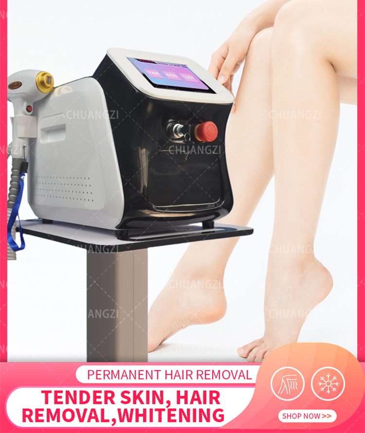 808NM Diode Laser Machine Permanent Pain Free 2000W Fit salon home Hair Removal Professional Equipment 705 808 1064nm
808NM Diode Laser Machine Permanent Pain Free 2000W Fit salon home Hair Removal Professional Equipment 705 808 1064nm