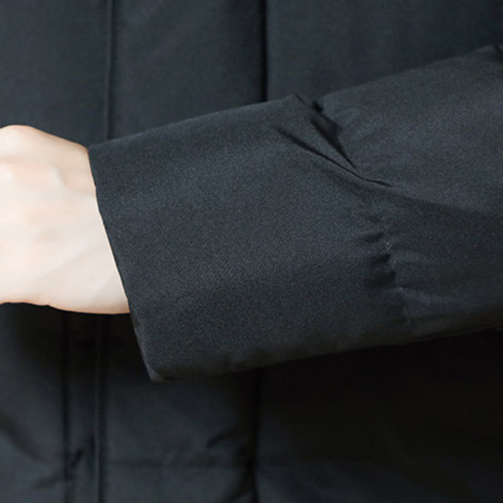 Men's Down Parkas Men Midlength Cotton Jacket Winter Thickened Warm Hooded Cotton Jacket Solid Color Casual Men's Hooded Jacket Extended Coa