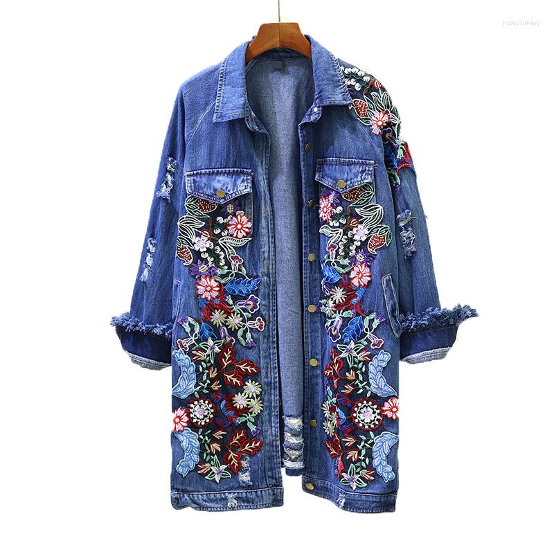 Women's Jackets Fashion Women's Denim Jacket Spring Autumn Lapel Heavy Embroidery Middle Length Female Windbreaker Women Jeans Coat, Photo color
Women's Jackets Fashion Women's Denim Jacket Spring Autumn Lapel Heavy Embroidery Middle Length Female Windbreaker Women Jeans Coat, Photo color