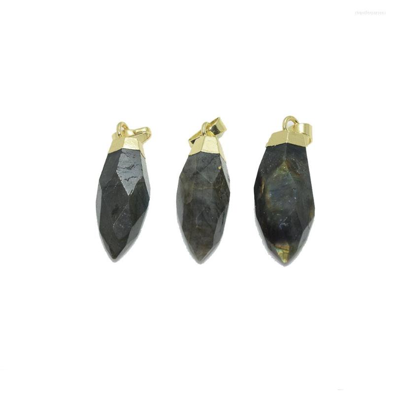 Pendant Necklaces Natural Stone Labradorite For Women Jewelry Making Charms Gold Crown Cap Pendulum 5pc Deep Grey Face
Pendant Necklaces Natural Stone Labradorite For Women Jewelry Making Charms Gold Crown Cap Pendulum 5pc Deep Grey Face