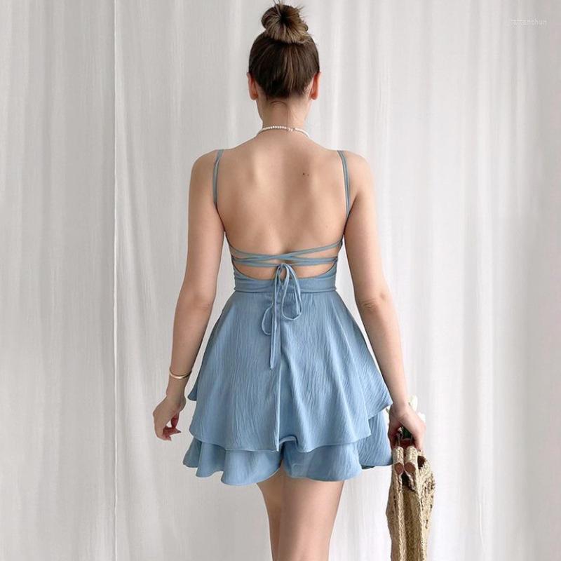 Casual Dresses Backless Bandage Solid Color Zipper Mini Straps Dress Women Summer Fashion Sexy Evening Party Clubwear Cute, Black
Casual Dresses Backless Bandage Solid Color Zipper Mini Straps Dress Women Summer Fashion Sexy Evening Party Clubwear Cute, Black