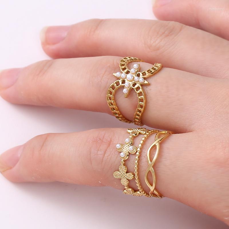 Cluster Rings Hollow Zircon Cross Pearl Finger For Women Stainless Steel Open Adjustable Gold Ring Jewelry Gifts Wholesale
Cluster Rings Hollow Zircon Cross Pearl Finger For Women Stainless Steel Open Adjustable Gold Ring Jewelry Gifts Wholesale