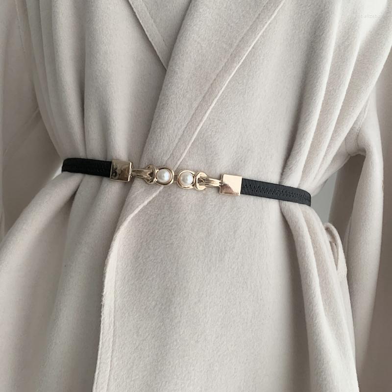 Belts Imitation White Pearls Buckle Women PU Leather Adjustable Fashion Wild Female Waist Strap Thin Ladies Suit Dress Waistband, Black
Belts Imitation White Pearls Buckle Women PU Leather Adjustable Fashion Wild Female Waist Strap Thin Ladies Suit Dress Waistband, Black