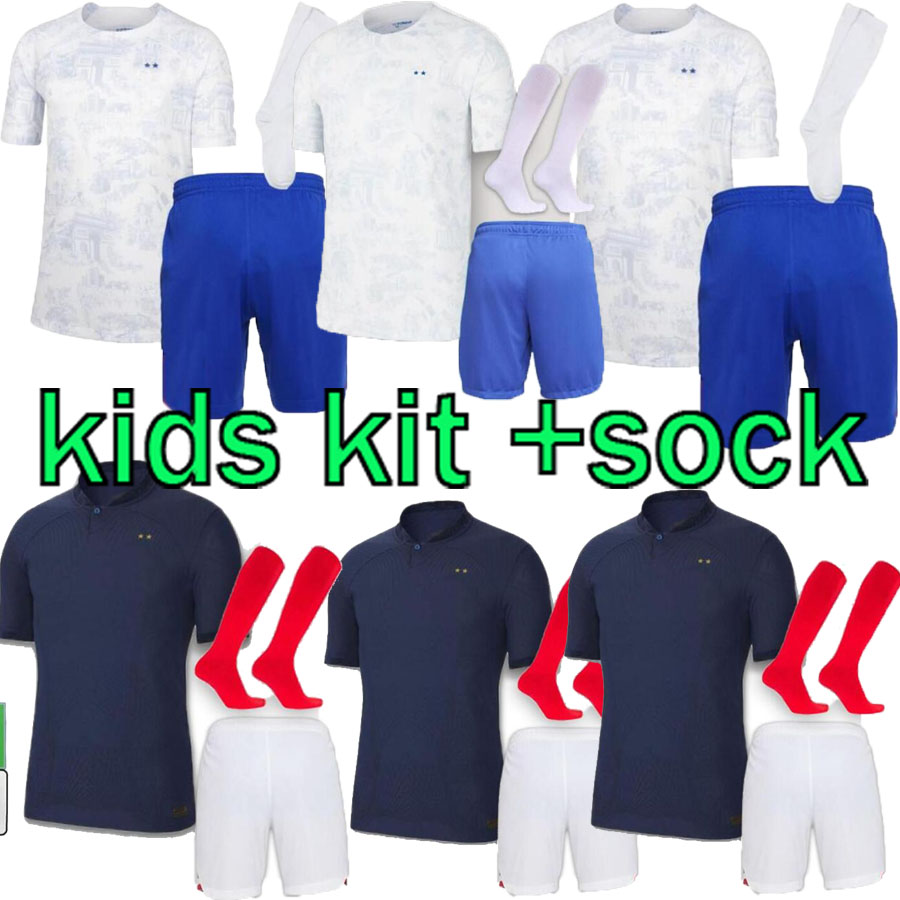 2022 World Cup kids sock kit Soccer Jerseys FRENCH BENZEMA Football Shirts MBAPPE GRIEZMANN POGBA KANTE children maillot foot Shirt homes enfants, Black
2022 World Cup kids sock kit Soccer Jerseys FRENCH BENZEMA Football Shirts MBAPPE GRIEZMANN POGBA KANTE children maillot foot Shirt homes enfants, Black