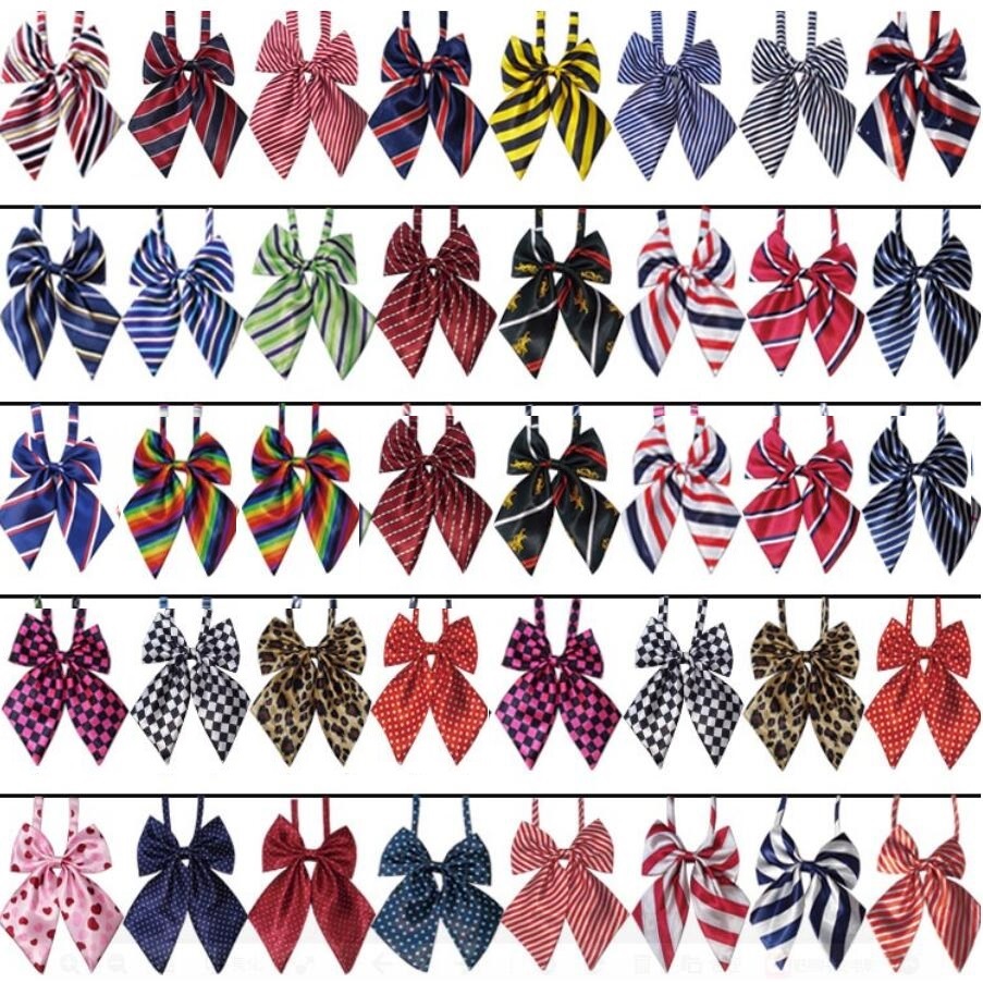 100pc/lot Factory Sale New Colorful Handmade Adjustable Big Dog puppy Pet butterfly Bow Ties Neckties Dog Grooming Accessories Supplies P088