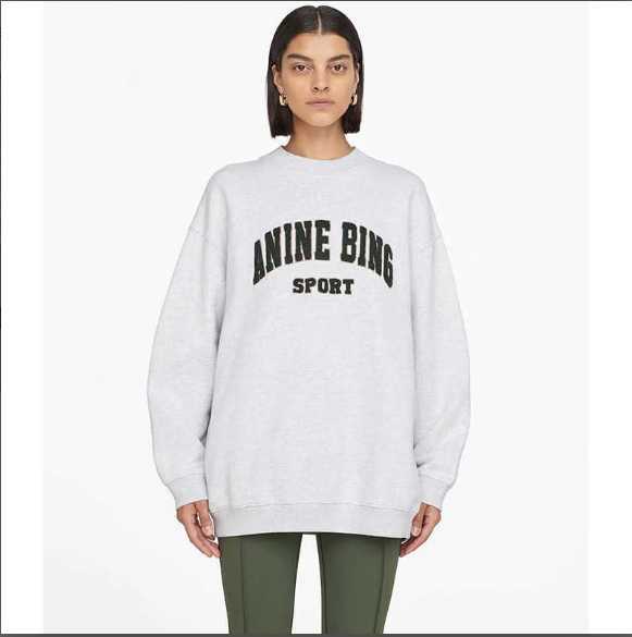 Women's Hoodies Sweatshirts Anine Bing Women Sweatshirt Designer Pullover Classic Letter Embroidery Inside Fleece Crew Neck Sweater fghgfh, White flower ash
Women's Hoodies Sweatshirts Anine Bing Women Sweatshirt Designer Pullover Classic Letter Embroidery Inside Fleece Crew Neck Sweater fghgfh, White flower ash