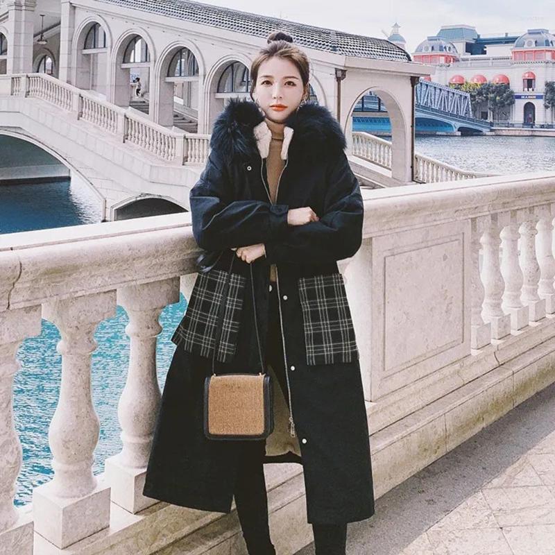 Women' Down Winter Cotton Jackets Parka Womens Autumn Plush Lining Faux Fur Collar Coat Fleece Thick Warm Hooded Long Overcoats, Black
Women' Down Winter Cotton Jackets Parka Womens Autumn Plush Lining Faux Fur Collar Coat Fleece Thick Warm Hooded Long Overcoats, Black