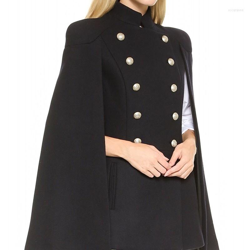 Women's Suits Women Brand Double Breasted Stand Collar Black Blazer Thick Slim Fit Big Size XXL Female Fashion Vintage Shawl Cloak Coats
Women's Suits Women Brand Double Breasted Stand Collar Black Blazer Thick Slim Fit Big Size XXL Female Fashion Vintage Shawl Cloak Coats
