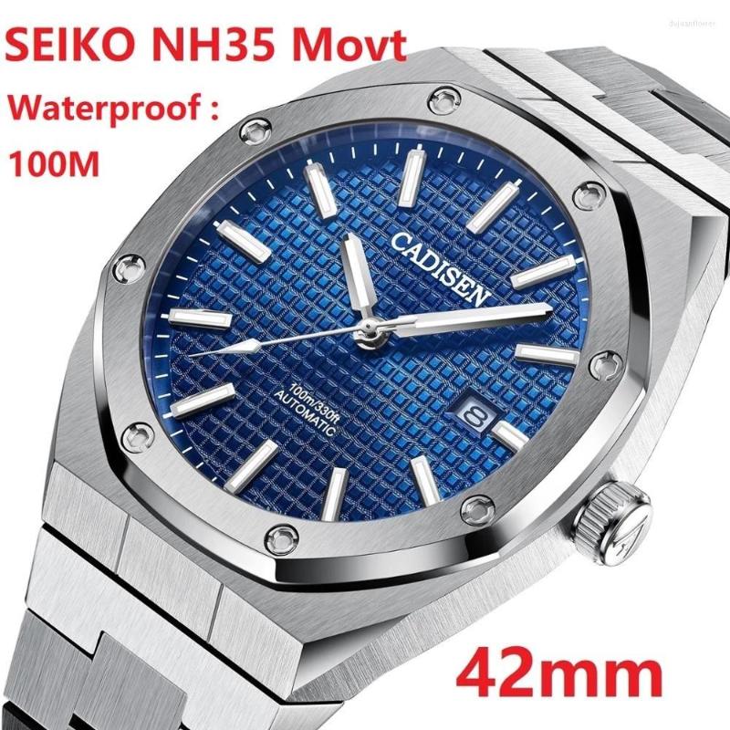 Wristwatches CADISNE Watch Men's Top Automatic Mechanical Watches Business Stainless Steel Strap Waterproof Luminous, Blue
Wristwatches CADISNE Watch Men's Top Automatic Mechanical Watches Business Stainless Steel Strap Waterproof Luminous, Blue
