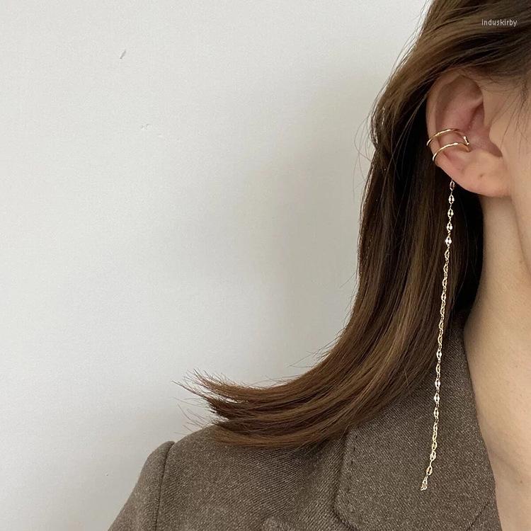 Backs Earrings Elegant Copper Long Chain Ear Clip Dangle Bone Cuff For Women No Pierced Ears Jewelry Single Pack 
Backs Earrings Elegant Copper Long Chain Ear Clip Dangle Bone Cuff For Women No Pierced Ears Jewelry Single Pack