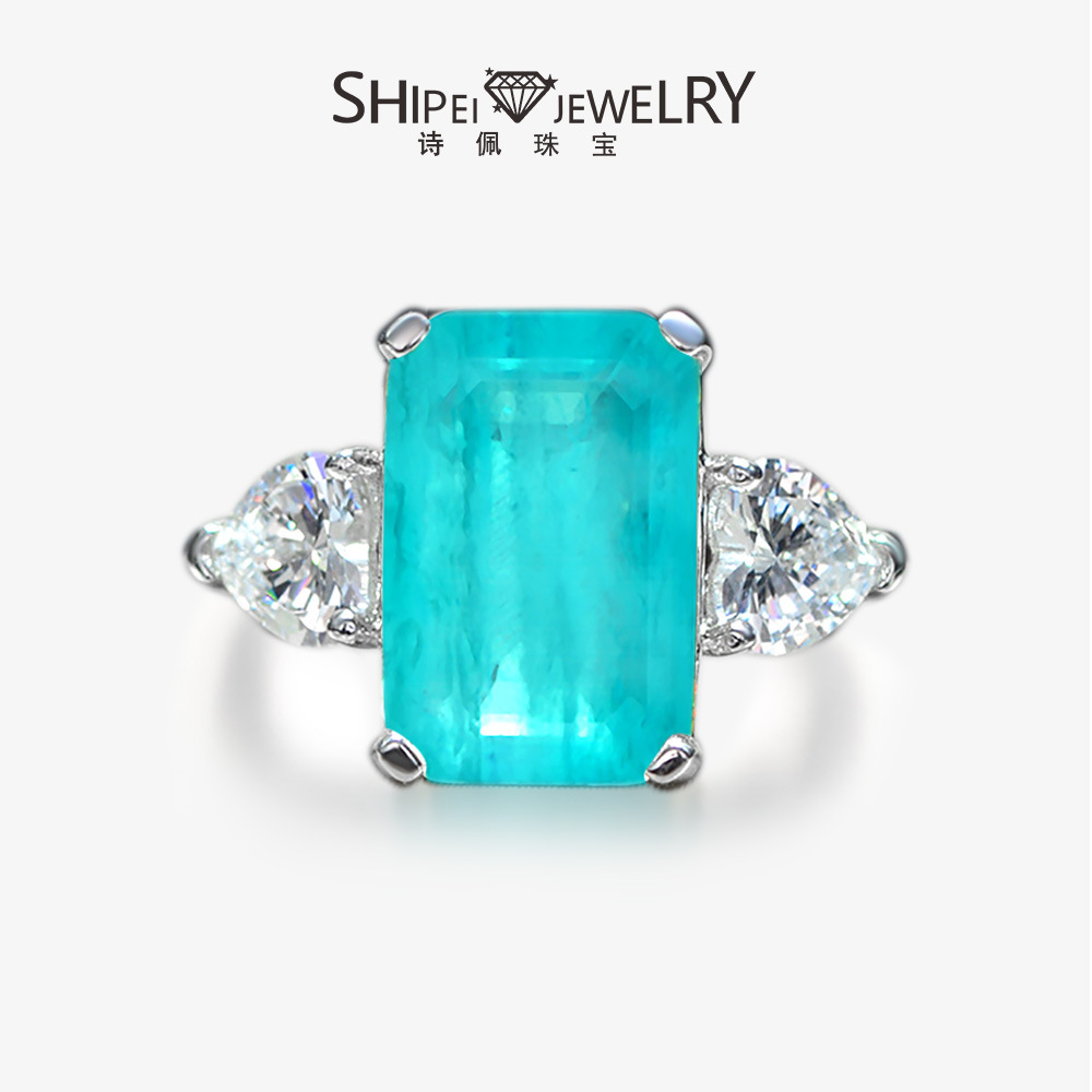 925 silver solitaire ring 5 karat compound paraiba rectangle highcarbon diamond rings
925 silver solitaire ring 5 karat compound paraiba rectangle highcarbon diamond rings
