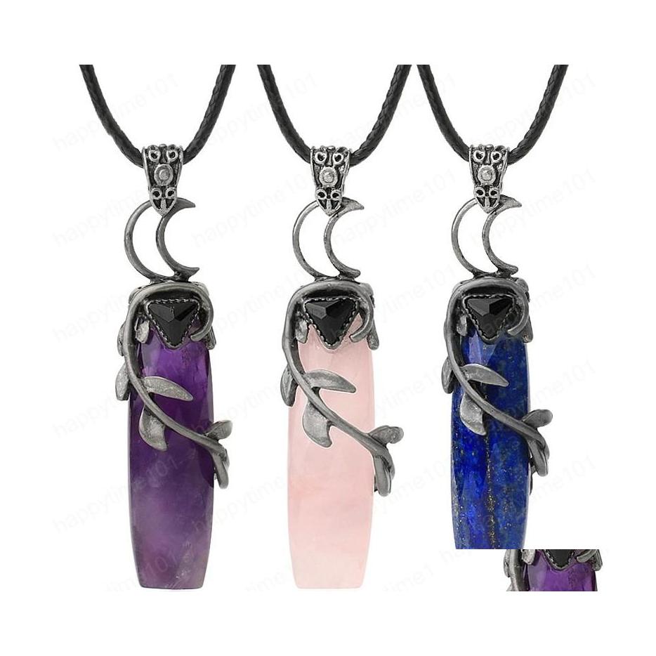 Pendant Necklaces Antique Sier Color Pendant Necklaces Natural Crystal Stones Leaves Winding Faceted Rec Long Pendants Women Men Dro Dhqgc
Pendant Necklaces Antique Sier Color Pendant Necklaces Natural Crystal Stones Leaves Winding Faceted Rec Long Pendants Women Men Dro Dhqgc