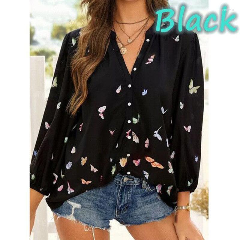 Women' Blouses Loose Blouse Shirts Top Women Butterfly Printed Long Sleeve Button For Casual Tops Female Spring Autumn, Gray
Women' Blouses Loose Blouse Shirts Top Women Butterfly Printed Long Sleeve Button For Casual Tops Female Spring Autumn, Gray