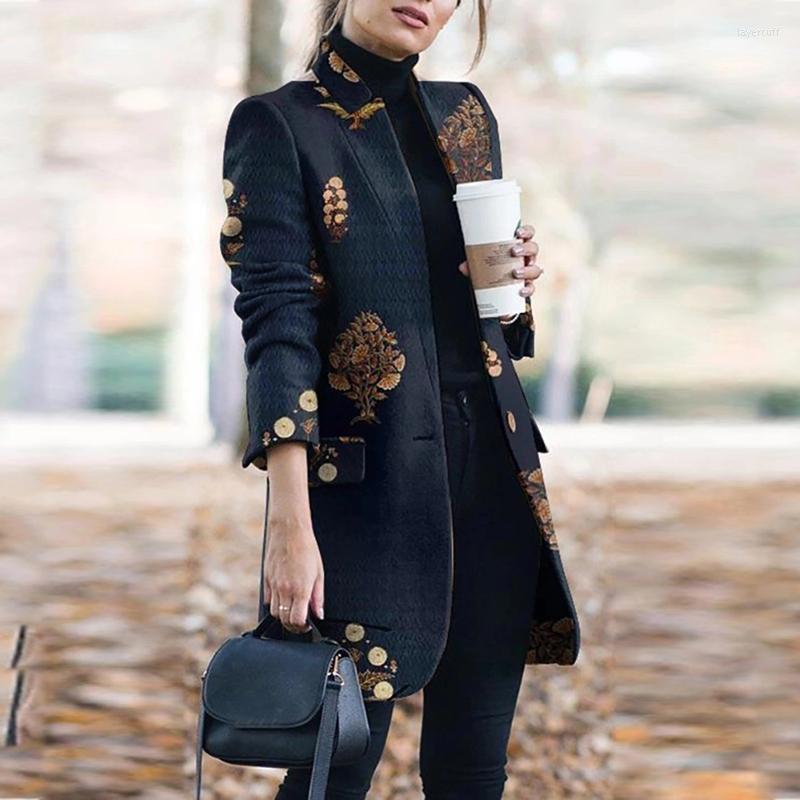 Women' Trench Coats Coat Women Long Sleeve O Neck Print Jacket Warm Female Winter Women' Windbreaker, 01
Women' Trench Coats Coat Women Long Sleeve O Neck Print Jacket Warm Female Winter Women' Windbreaker, 01