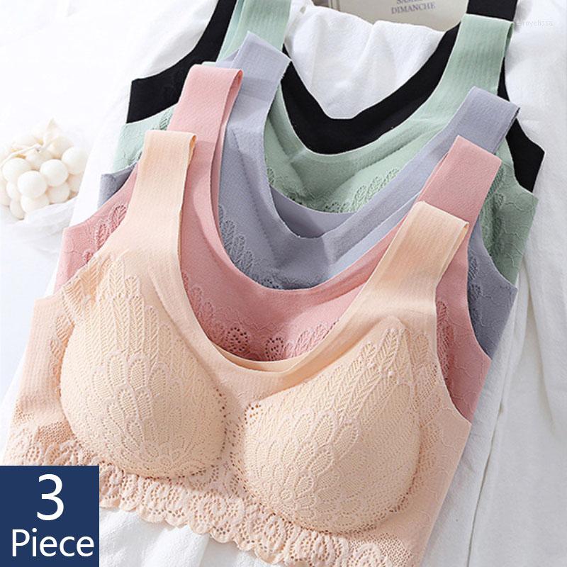 Bras Dorp 3PCS/lot Latex Plus Size Bra Seamless For Women Underwear BH Push Up Bralette With Pad Vest Top, Black
Bras Dorp 3PCS/lot Latex Plus Size Bra Seamless For Women Underwear BH Push Up Bralette With Pad Vest Top, Black
