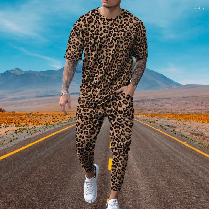 Men' Tracksuits Fashion Leopard Print T-shirt Trousers Men' Streetwear Sports Short Sleeve T Shirt Pants 2 Pcs Sets Men Tracksuit, Ts6652
Men' Tracksuits Fashion Leopard Print T-shirt Trousers Men' Streetwear Sports Short Sleeve T Shirt Pants 2 Pcs Sets Men Tracksuit, Ts6652