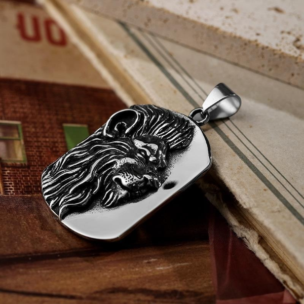 Lion Head id Pendant Necklace Stainless Steel Celtic Necklaces for men Fine Fashion jewelry
Lion Head id Pendant Necklace Stainless Steel Celtic Necklaces for men Fine Fashion jewelry