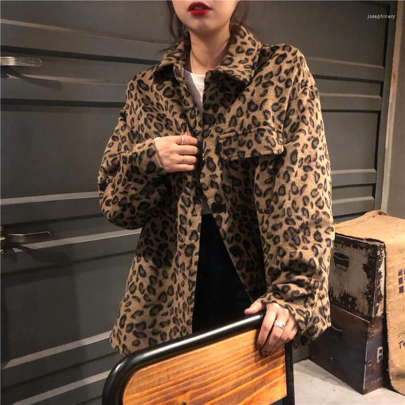Women' Jackets 2022 Spring Autumn Vintage Leopard Jacket Casual Female Shirt Coat Korean Fashion Tops Woman Thin Elegant Wool Outwear, Photo color
Women' Jackets 2022 Spring Autumn Vintage Leopard Jacket Casual Female Shirt Coat Korean Fashion Tops Woman Thin Elegant Wool Outwear, Photo color