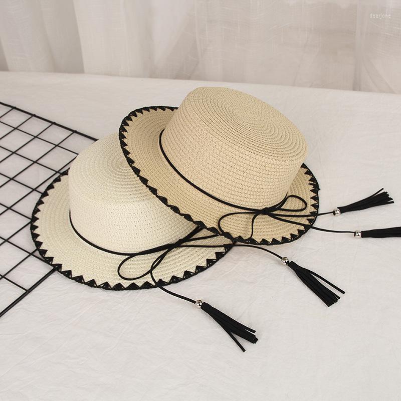 Hats H7440 Children's Straw Summer Travel Beach Sunscreen Cap Girls Outdoor Casual Sun Protection Fashion Flat Top Baby Sunhat, Khaki
Hats H7440 Children's Straw Summer Travel Beach Sunscreen Cap Girls Outdoor Casual Sun Protection Fashion Flat Top Baby Sunhat, Khaki