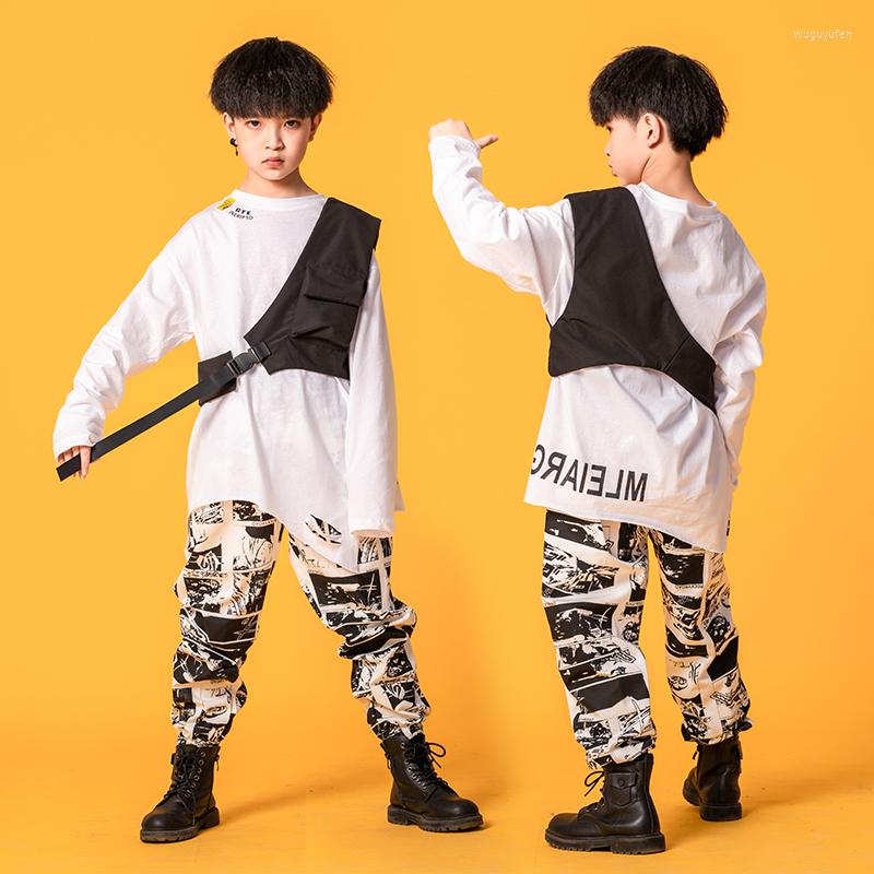 Stage Wear Kids Hip Hop Clothing Oversized Sweatshirt One Shouler Tops Streetwear Print Pants For Girls Boy Jazz Dance Costume Clothes, Shoulder vest
Stage Wear Kids Hip Hop Clothing Oversized Sweatshirt One Shouler Tops Streetwear Print Pants For Girls Boy Jazz Dance Costume Clothes, Shoulder vest