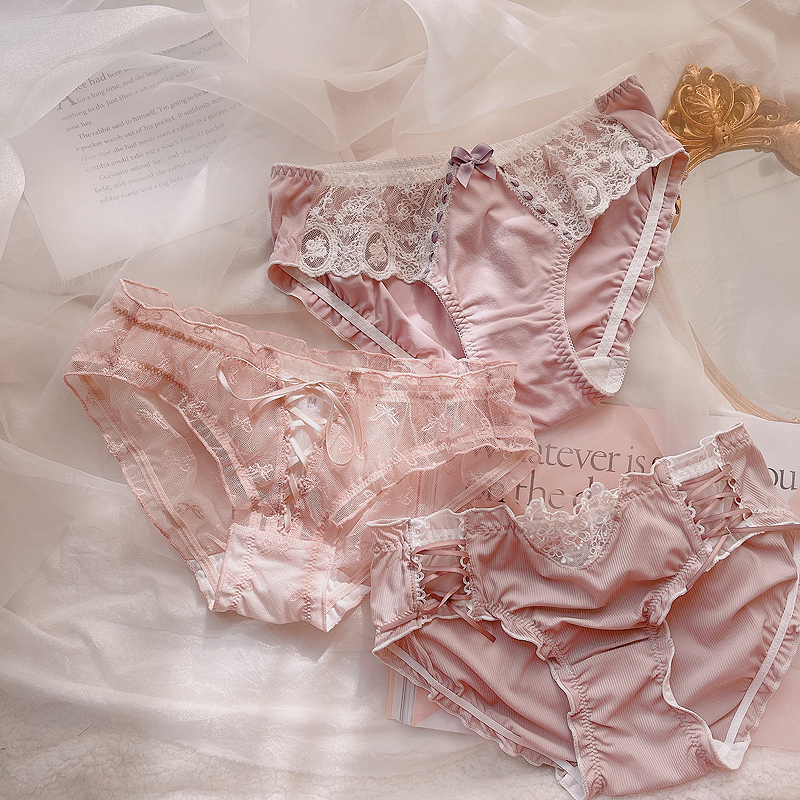 Women's Panties Japanese Girl's Underwear Women's Sweet Fresh Milk Silk Shorts Lace Ribbon Breathable Briefs Purple 3 Pieces 221202, 14.12.10
Women's Panties Japanese Girl's Underwear Women's Sweet Fresh Milk Silk Shorts Lace Ribbon Breathable Briefs Purple 3 Pieces 221202, 14.12.10
