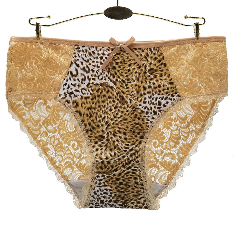 Women's Panties 6 PiecesLot Sexy Lingerie Leopard Print Women Panties Underwear Plus Size Briefs Cotton Underpants Lace Intimate 221202