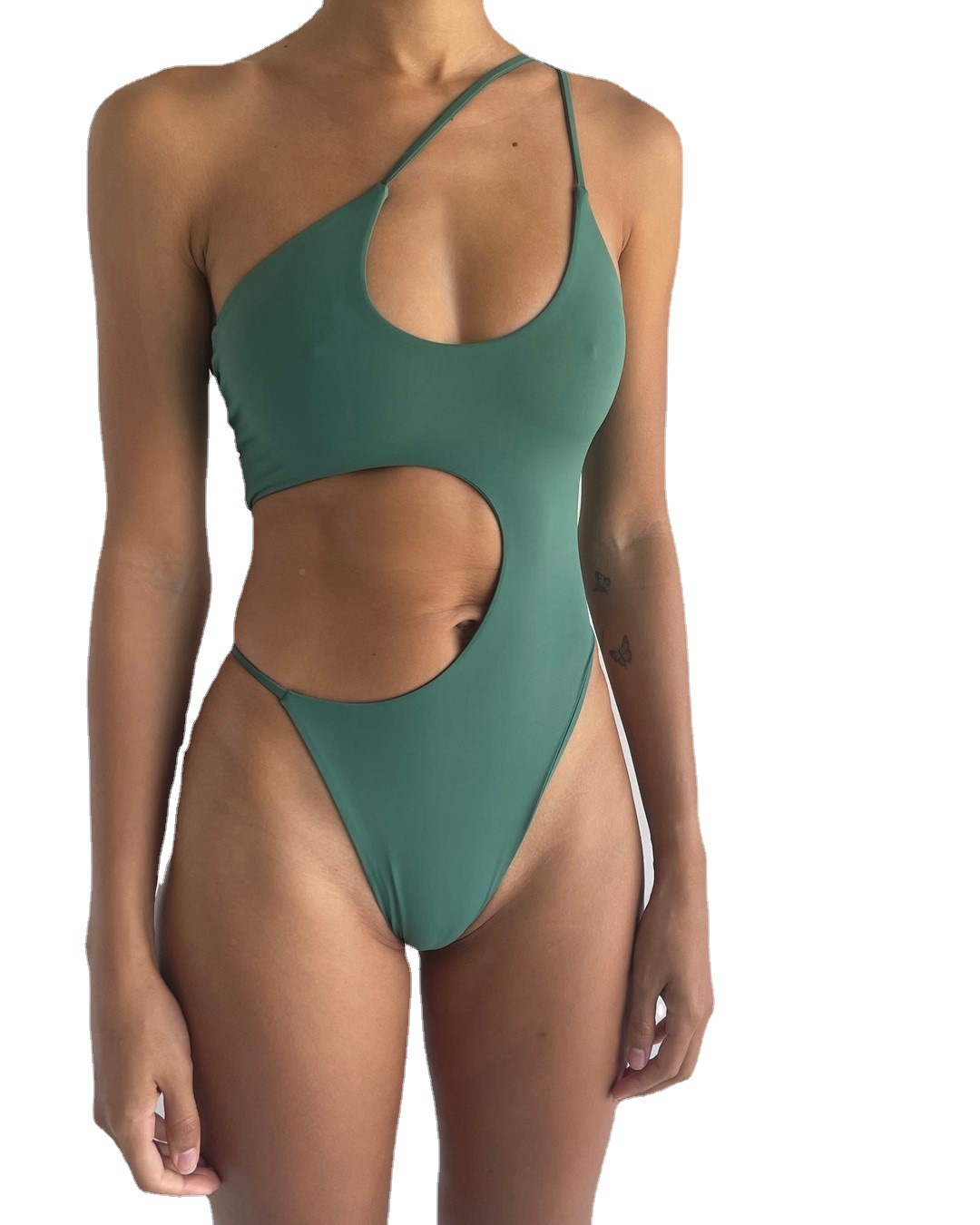 women designer swimwear sexy One-shoulder strap one-piece swimsuit bikini swimsuit swimming Hollow beach swimsuits bikinis christmas beach vacation swimwear, Green
women designer swimwear sexy One-shoulder strap one-piece swimsuit bikini swimsuit swimming Hollow beach swimsuits bikinis christmas beach vacation swimwear, Green