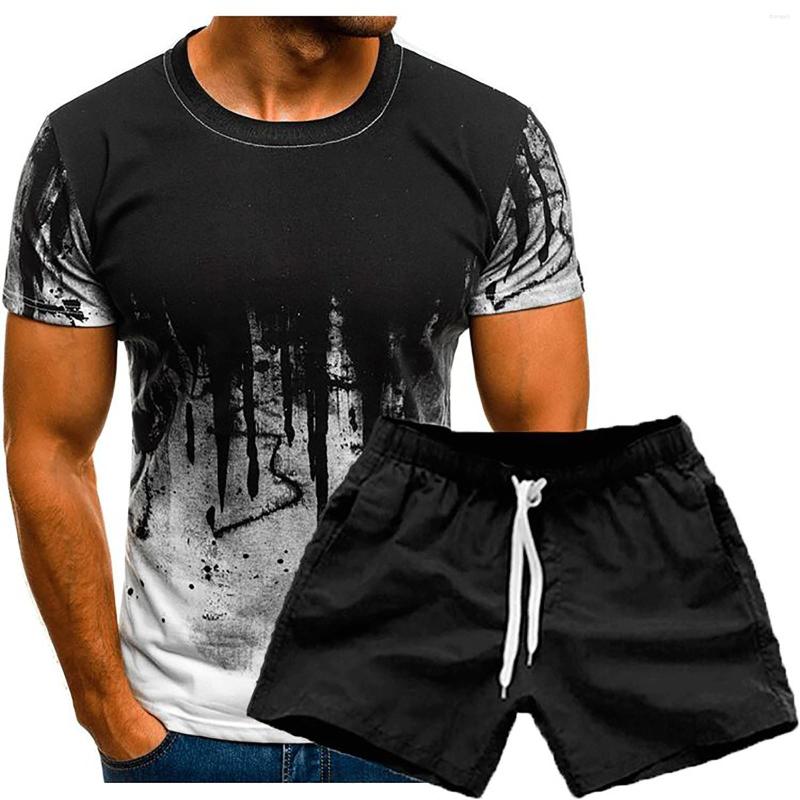 Men's Tracksuits 2022 Men Casual Set Fashion 2 PCS Sweat Suit Summer Sportsuit Striped Male Sportswear Tracksuit Short Sleeve T-shirt Shorts, Gray
Men's Tracksuits 2022 Men Casual Set Fashion 2 PCS Sweat Suit Summer Sportsuit Striped Male Sportswear Tracksuit Short Sleeve T-shirt Shorts, Gray