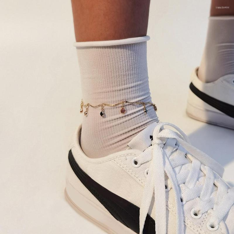 Anklets YC-UPGO Bohemian Crystal Pendant Anklet Handmade 2022 Summer Beach Simple Gold Color Chain Beaded Jewelry Gift 
Anklets YC-UPGO Bohemian Crystal Pendant Anklet Handmade 2022 Summer Beach Simple Gold Color Chain Beaded Jewelry Gift