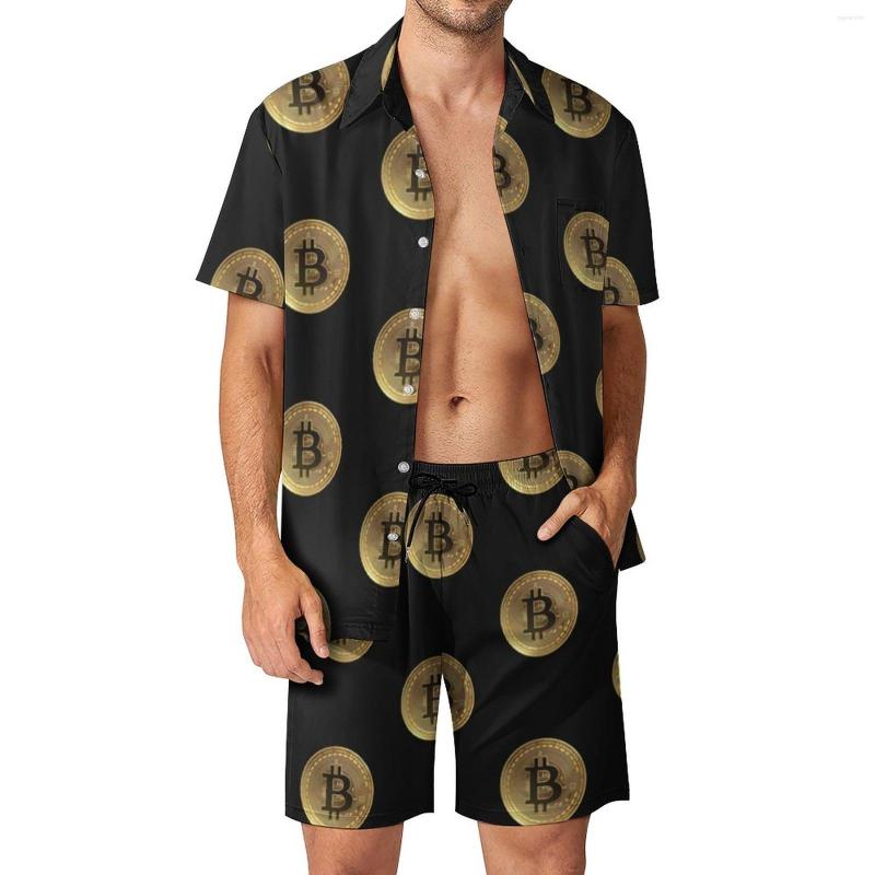 Men's Tracksuits Crypto Vacation Men Sets Gold Coin Print Casual Shirt Set Summer Graphic Shorts Two-piece Cool Suit Plus Size, Style-1
Men's Tracksuits Crypto Vacation Men Sets Gold Coin Print Casual Shirt Set Summer Graphic Shorts Two-piece Cool Suit Plus Size, Style-1