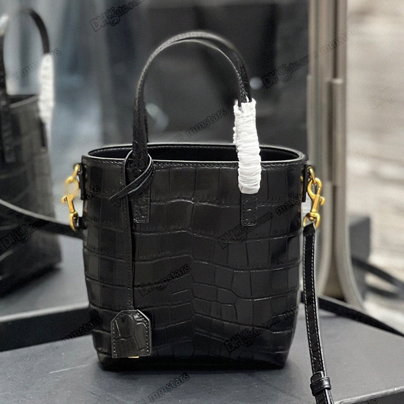 Mini Toy Shopping Bag Crocodile Embossed Leather Designer Bronze Toned Metal Hardware Tote Handbags Women Adjustable Shoulder Strap Shoulder Bags Purse, Black
Mini Toy Shopping Bag Crocodile Embossed Leather Designer Bronze Toned Metal Hardware Tote Handbags Women Adjustable Shoulder Strap Shoulder Bags Purse, Black