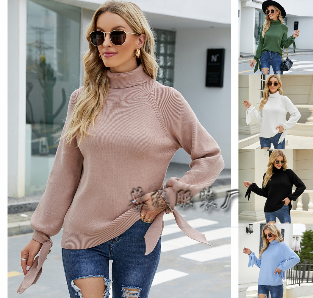 Turtle neck women's sweater all match colorful tops designer pull over long sleeve, Blue
Turtle neck women's sweater all match colorful tops designer pull over long sleeve, Blue