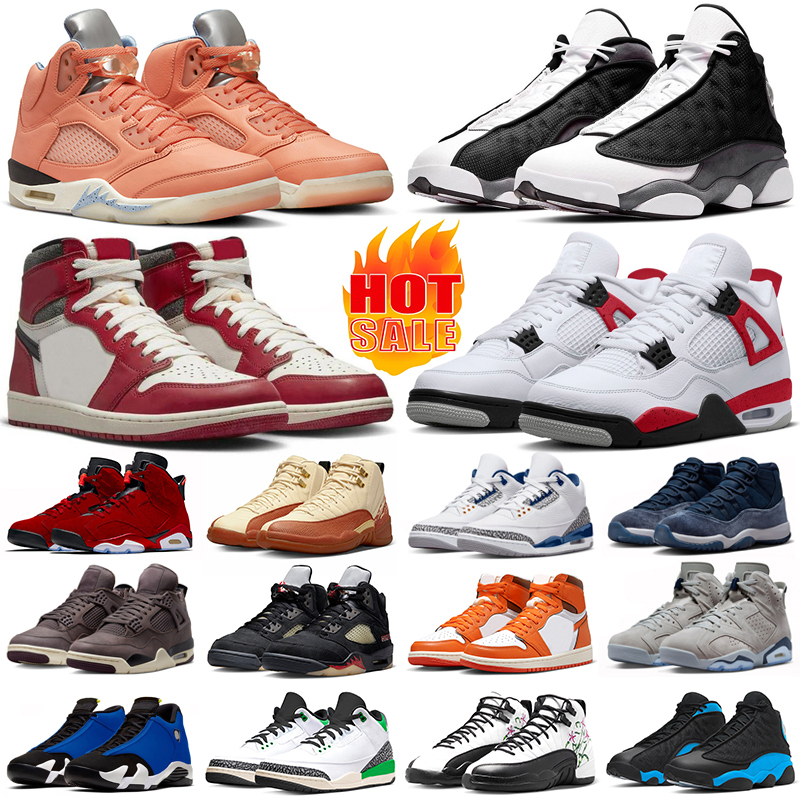 Jumpman 1 Lost and Found Basketball Shoes 3 4 Fire Red Cement cherry 11 Midnight Navy Varsity Red 5 Crimson Bliss 6 Toro 12 13 14 University Blue Men Women Sports Sneakers