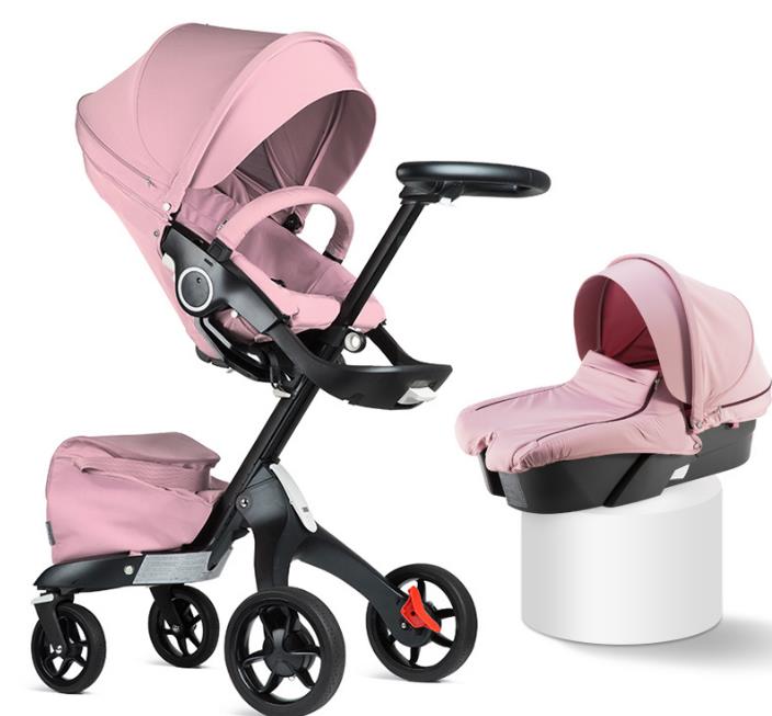 Strollers# DSLAND Baby Stroller 3 In 1 High Land Scape Sitting Pram Buggy Bassinet For Born Carriage Car Walkers
