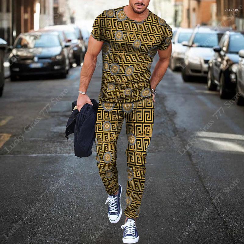 Men' Tracksuits 2023 Men 2 Piece Sets Short Sleeve T Shirt Long Pants Man Tracksuit Casual Trend Oversized Clothes Summer Sportwears Suits
Men' Tracksuits 2023 Men 2 Piece Sets Short Sleeve T Shirt Long Pants Man Tracksuit Casual Trend Oversized Clothes Summer Sportwears Suits