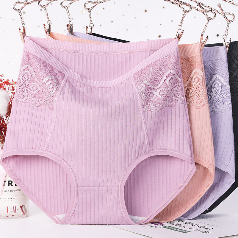 Women's Panties 3PcsLot XL6XL High Waist Abdomen Cotton Briefs Plus Size Striped Panties Lace Underwear Lingerie Antibacterial Underpants 4035 221202, Purple black pink
Women's Panties 3PcsLot XL6XL High Waist Abdomen Cotton Briefs Plus Size Striped Panties Lace Underwear Lingerie Antibacterial Underpants 4035 221202, Purple black pink