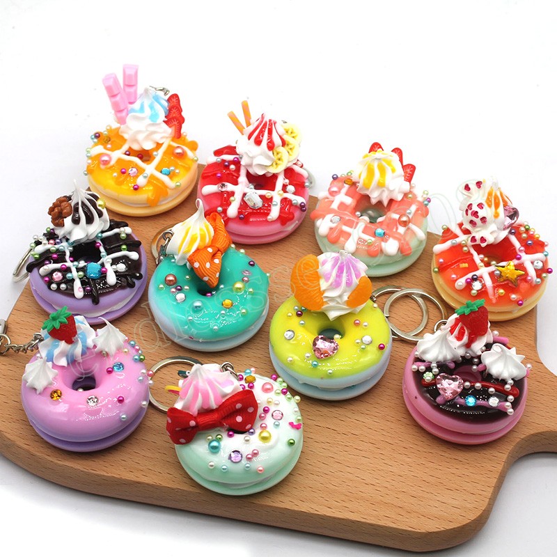 Cartoon Bread Donut Keychain For Girls Womens Colorful Chocolate Donut Pendant Keyring Couple Key Rings Chains Charm Bag Gifts
Cartoon Bread Donut Keychain For Girls Womens Colorful Chocolate Donut Pendant Keyring Couple Key Rings Chains Charm Bag Gifts