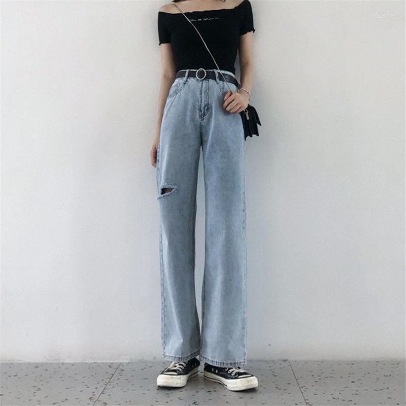 Women' Jeans Woman Pants 2022 Spring Autumn High Waist Loose Hole Casual Drop Straight Long Pantalones Vaqueros Mujer, Blue-1
Women' Jeans Woman Pants 2022 Spring Autumn High Waist Loose Hole Casual Drop Straight Long Pantalones Vaqueros Mujer, Blue-1