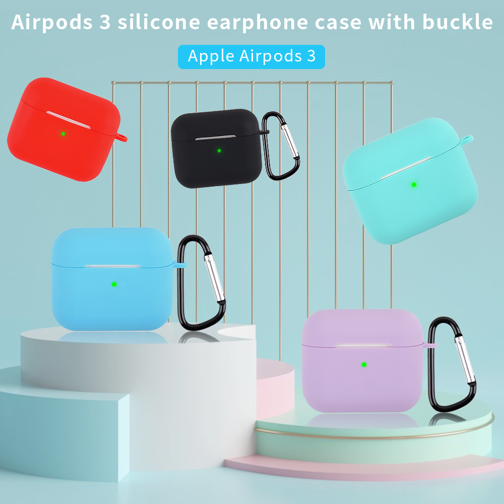 Earphone Protector Soft Silicone Cases For AirPods 3 Bluetooth Earphones Covers For Air pod AirPod 3 Gen 3gen Silicon Rubber Case With Hook Carabiner Chain 5PCS/Lot
Earphone Protector Soft Silicone Cases For AirPods 3 Bluetooth Earphones Covers For Air pod AirPod 3 Gen 3gen Silicon Rubber Case With Hook Carabiner Chain 5PCS/Lot