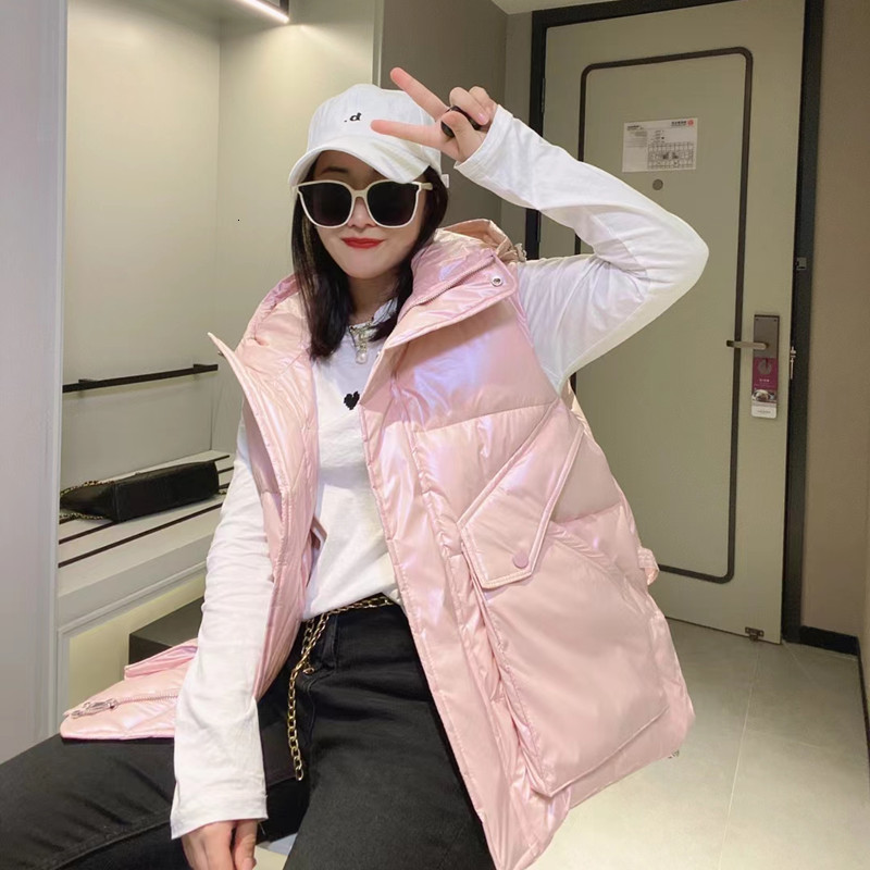 Women's Vests Snow Wear Warm Long Waistcoat Women Winter Waterproof Vest Jacket Hooded Big Pockets Fashion Glossy Parka Sleeveless 221202, Black
Women's Vests Snow Wear Warm Long Waistcoat Women Winter Waterproof Vest Jacket Hooded Big Pockets Fashion Glossy Parka Sleeveless 221202, Black
