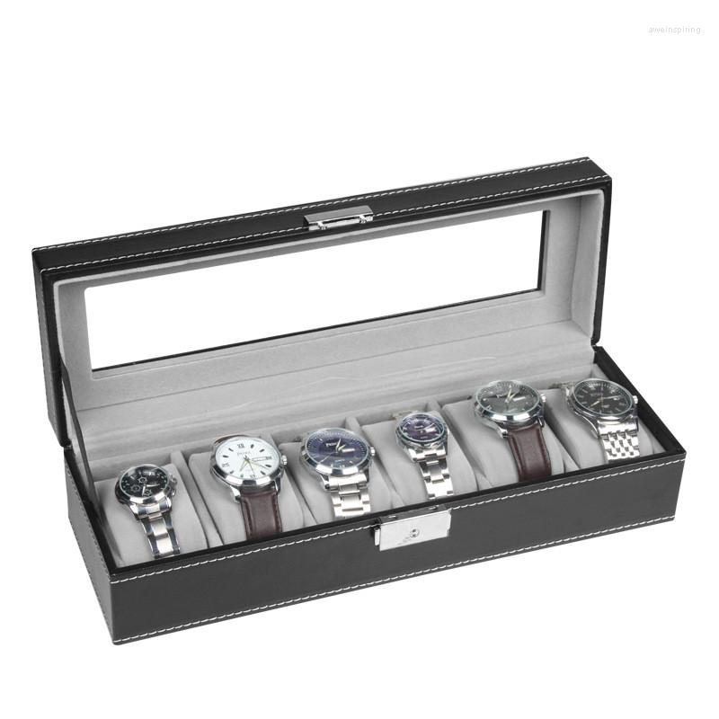 Jewelry Pouches 6 Grid Wood PU Leather Watch Mens Box Handmade Suede Pillow Collection Display Case Organizer
Jewelry Pouches 6 Grid Wood PU Leather Watch Mens Box Handmade Suede Pillow Collection Display Case Organizer
