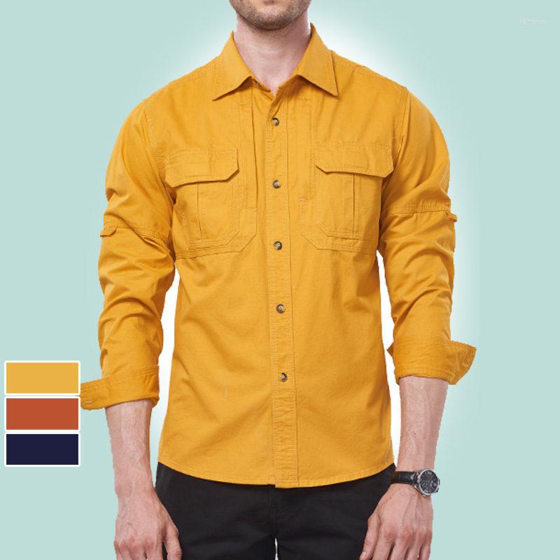 Men's Casual Shirts XL Autumn Lapel Men's Leisure Long Sleeve Shirt Baggy Military Wind Loose Men Plus Size Tops Shellort, Yellow
Men's Casual Shirts XL Autumn Lapel Men's Leisure Long Sleeve Shirt Baggy Military Wind Loose Men Plus Size Tops Shellort, Yellow